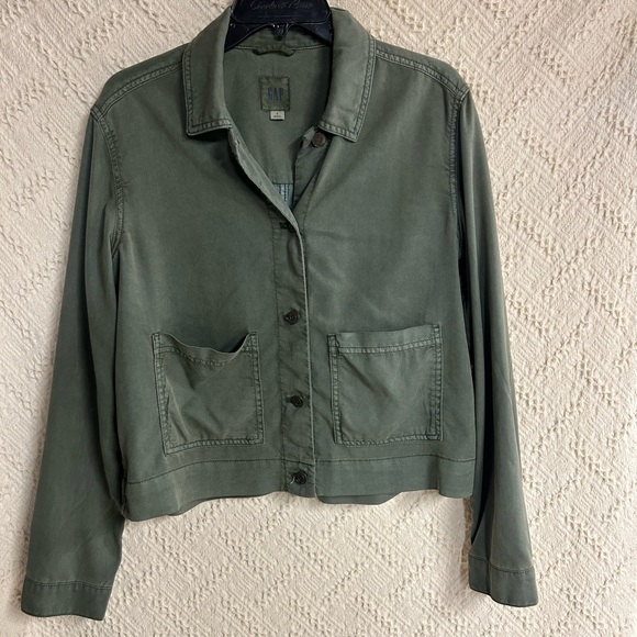 GAP Jackets & Blazers - GAP Olive Utility Jacket for Women